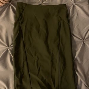 Dark Green Pencil skirt